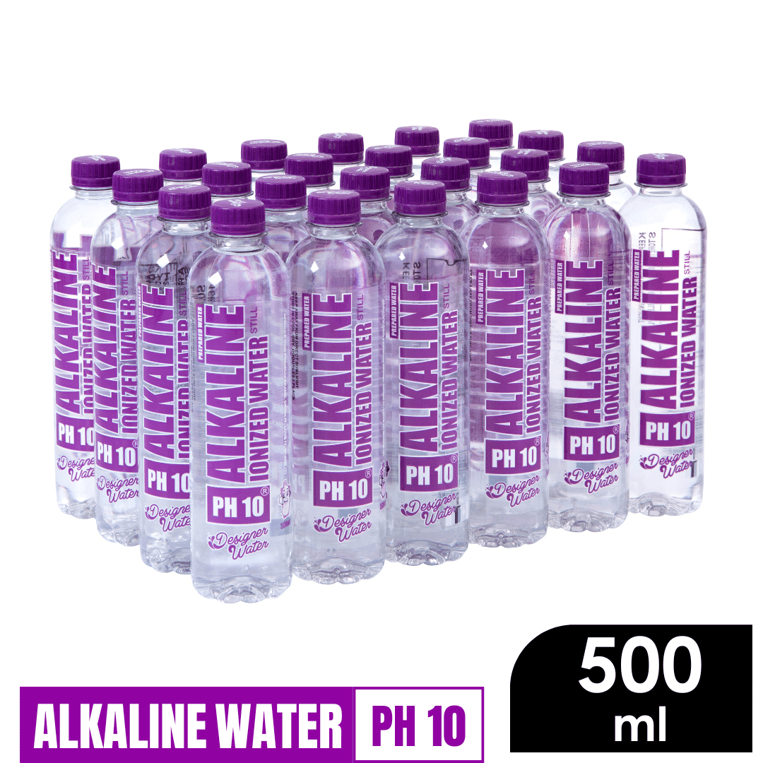 Designer Water PH10 Alkaline Ionized Water – 24 x 500ml